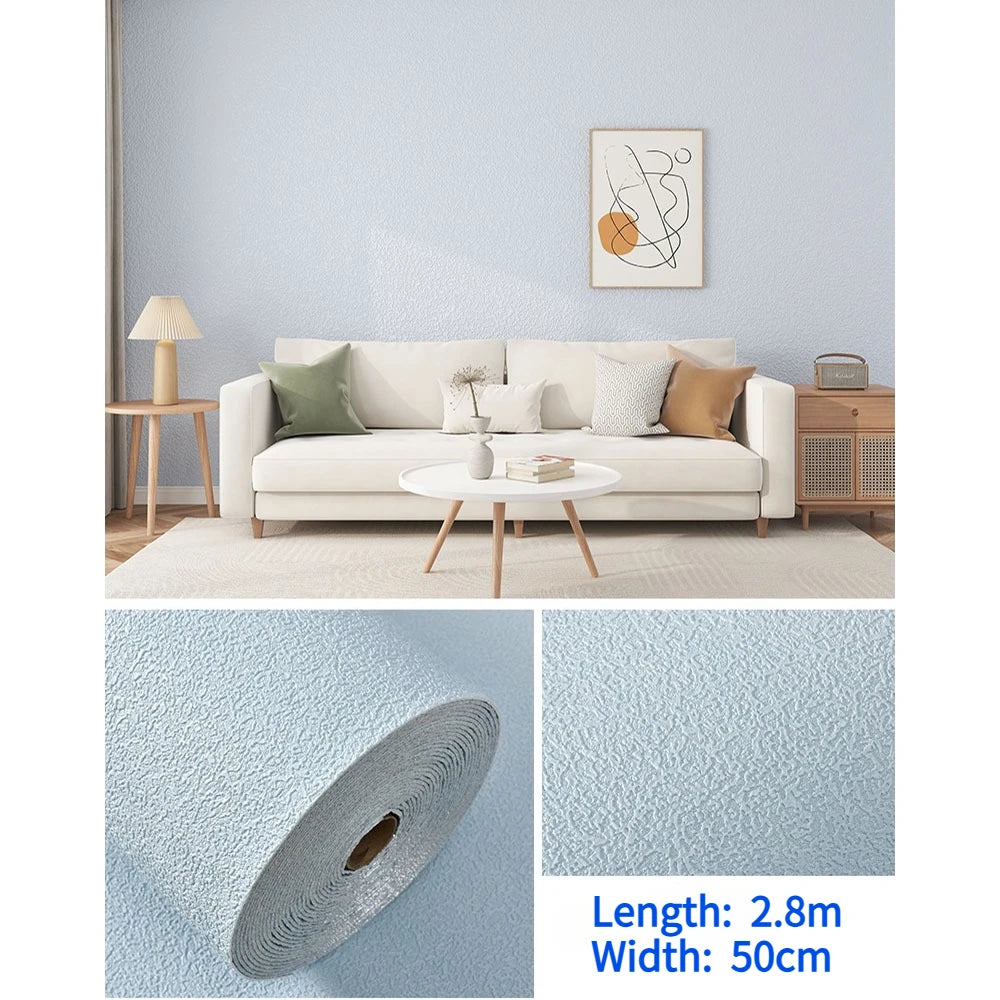 sticker mural moderne texturé 3d blanc rose anti humidité isolation chambre salon
