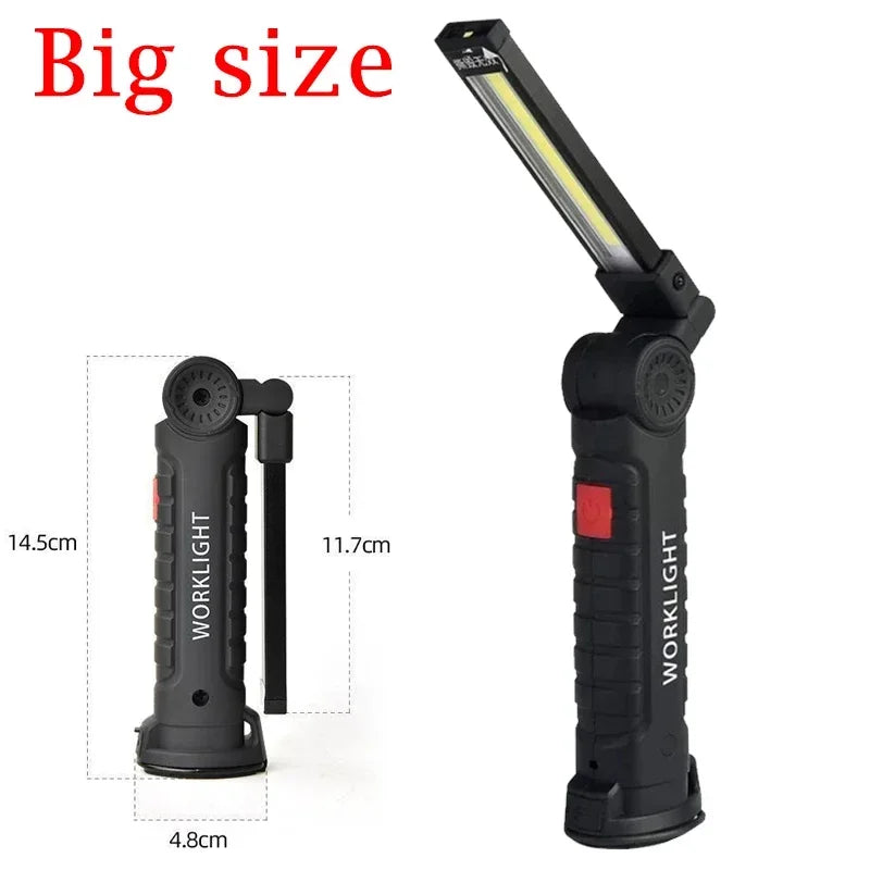 lampe travail rechargeable aimant forte lumière intense résistante choc texture antidérapante multifonction pratique