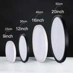 plafonnier led moderne minimaliste noir blanc flux lumineux 2000 82000 télécommande monté surface