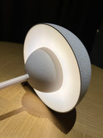 lampe table led rechargeable moderne blanc texture craquelée interrupteur tactile chambre