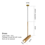 lampe suspendue moderne noir doré adhésive gu10 led ajustable chambre salon