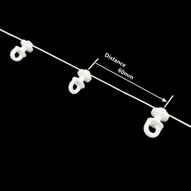 accessoires rideau polonais courroie blanc moderne 54mm 60mm 70mm 80mm fixations voies