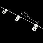 accessoires rideau polonais courroie blanc moderne 54mm 60mm 70mm 80mm fixations voies