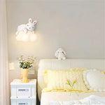 lampe murale décorative ours nuage enfant blanc moderne chambre éclairage mur fixé LED