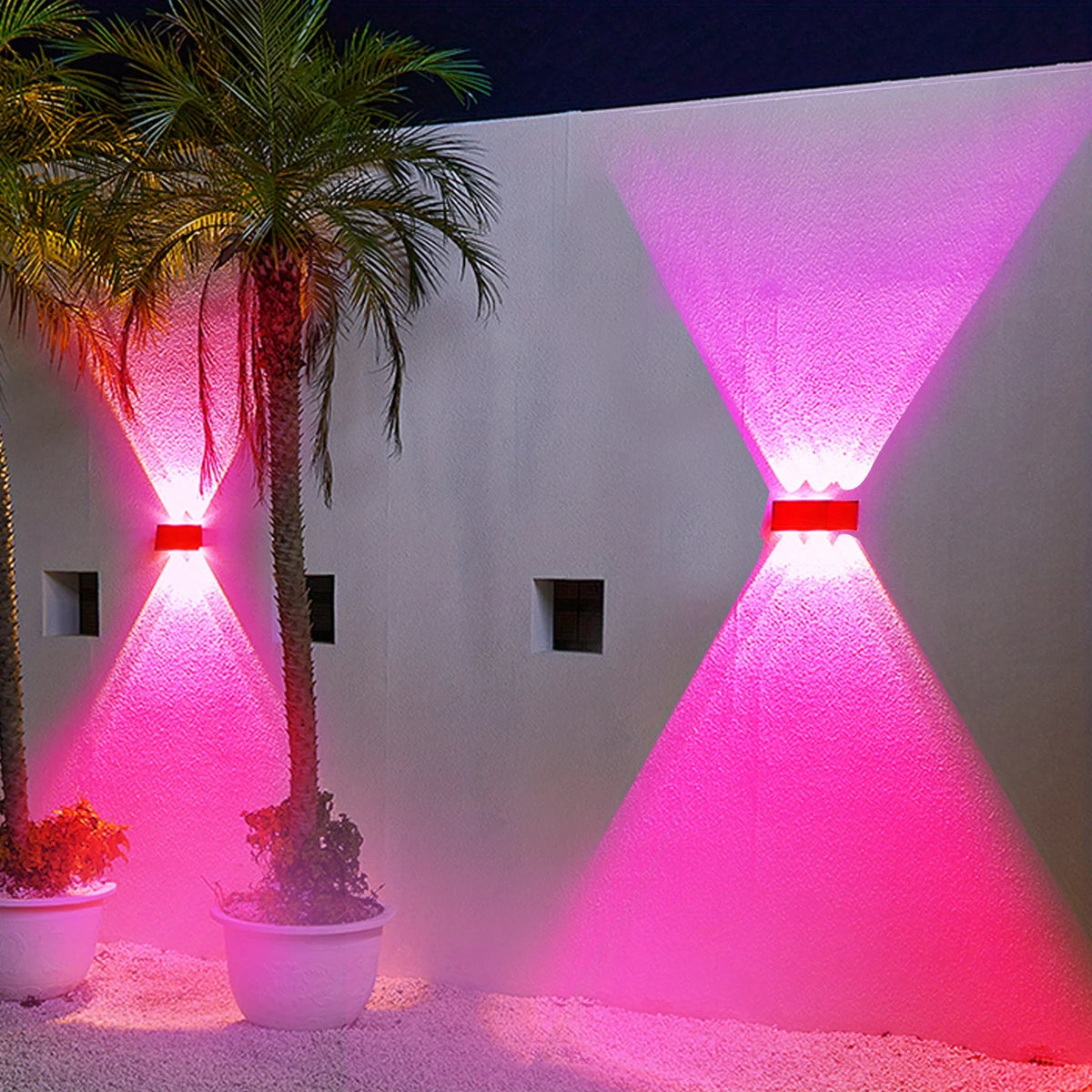 applique murale led solaire ip65 noir blanc rose jaune contemporaine minimaliste adhésiveextérieur résistante