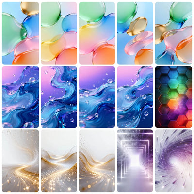 Sticker mural 3D effet art fluide pour porte coulissante en couleur bleu