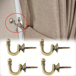 rideau moderne pvc beige tissu uni opacité dorés vis fixations murales maison