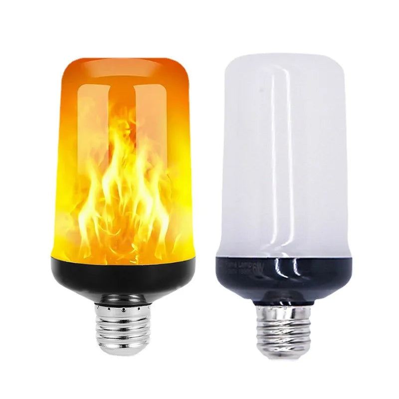 ampoule led flamme effet animé vis e27 moderne blanc orange