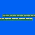 bande rétroéclairage led vert blanc bleu adaptée 49uf7700 uh600v connecteurs dorés adhésifs imprimé circuits