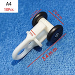 rouleaux rideaux blancs anneaux métalliques modernes quincailleries fixations poulies tringles curseurs roues mat inoxydables