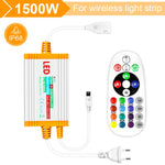 contrôleur led ip68 étanche 220v télécommande prise eu clips modernes