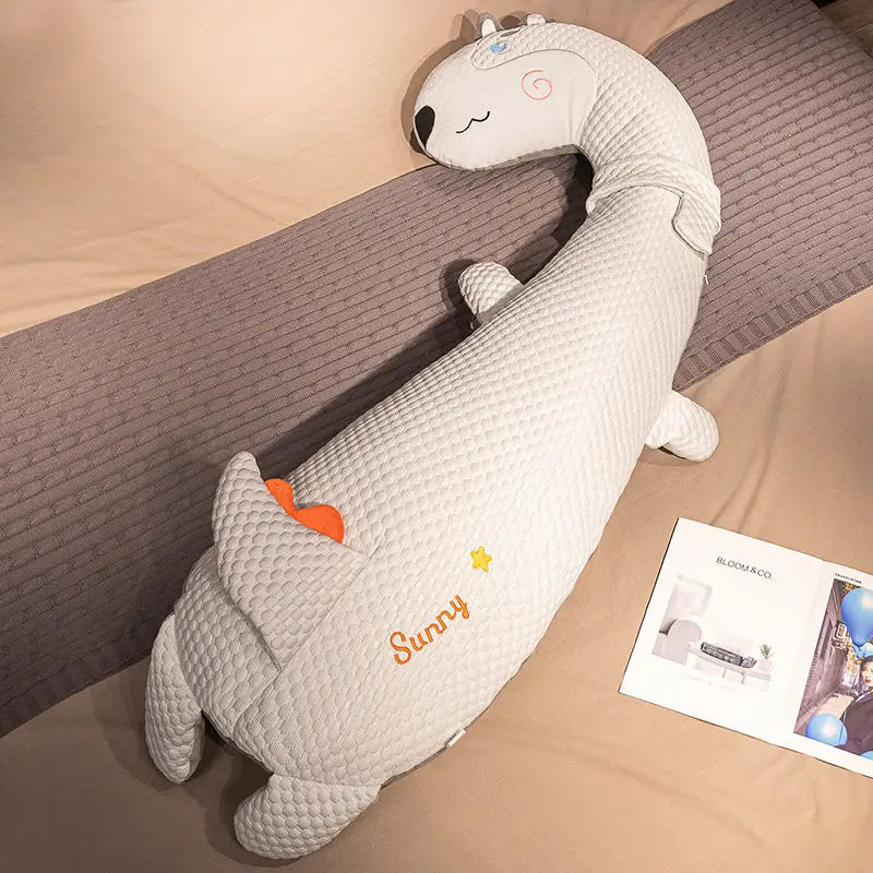 coussin long forme animale motif mignon lit enfant chambre mousse mémoire forme textile doux