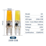 ampoules led g9 blanc froid blanc chaud 6w 7w 9w 10w 12w transparentes modernes