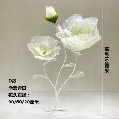 décoration intérieure fleurs artificielles rose rouge bleu violet transparentes modernes