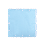 serviette table coton brodée bordure ondulée moderne décoration banquet mariage