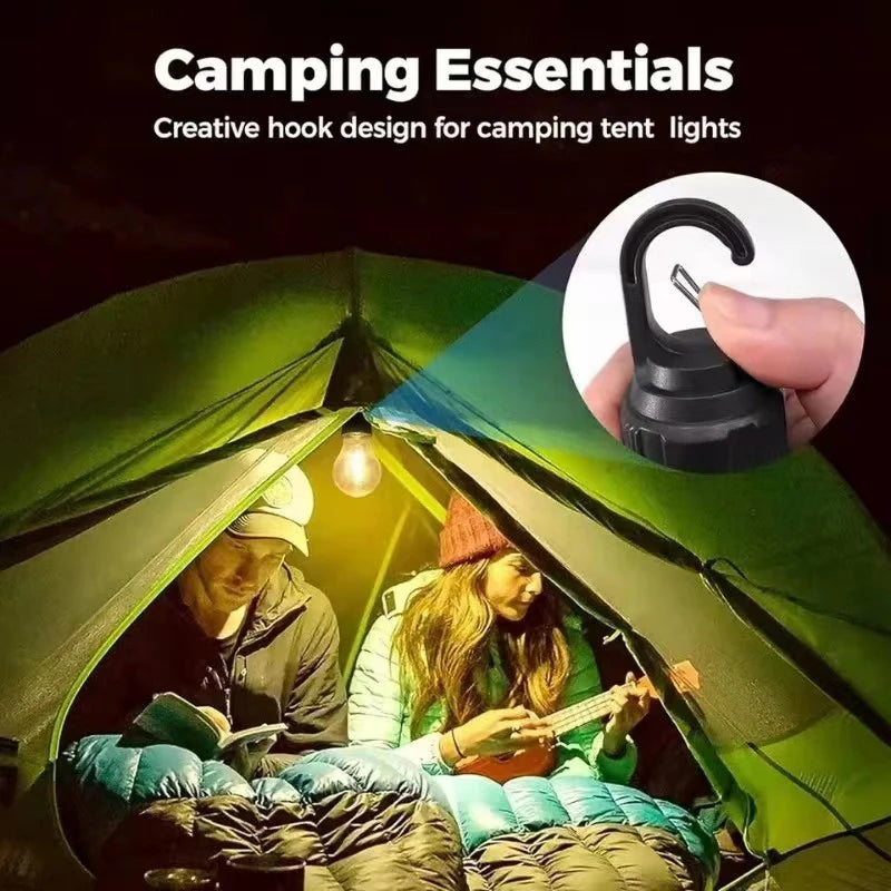 ampoule led solaire transparente moderne rechargeable camping randonnée urgence ip65 autonomie crochet