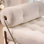 canapé lit contemporain blanc tufté minimaliste inclinable pliable maison salon moderne