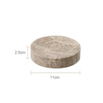 ensemble bain marbre moderne distributeur savon boîte mouchoirs pot crème dentifrice plateau oval brosse