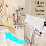 porte serviettes mural argenté adhésif moderne salle bain support serviettes lisse opacité fixe rangement