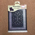 tapis souris non glissant ornements floraux rouge bleu beige dense traditionnel