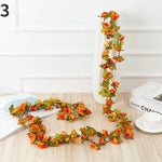 guirlande fleurs artificielles roses décoratives intérieur mariage anniversaire romantique printemps automne événements