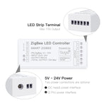 contrôleur led zigbee rgb cct prise charge commande vocale application smart life moderne technologie