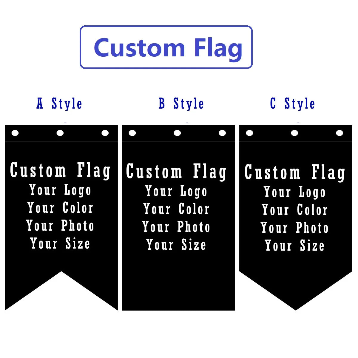 drapeau personnalisable 90x150cm noir uni classique hd digital printing polyester