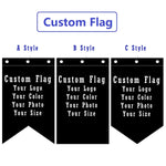 drapeau personnalisable 90x150cm noir uni classique hd digital printing polyester