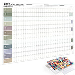 calendrier mural 2026 couleur motif cercle moderne adhésif marqueurs autocollants kawaii fonctionnel transparent opaque