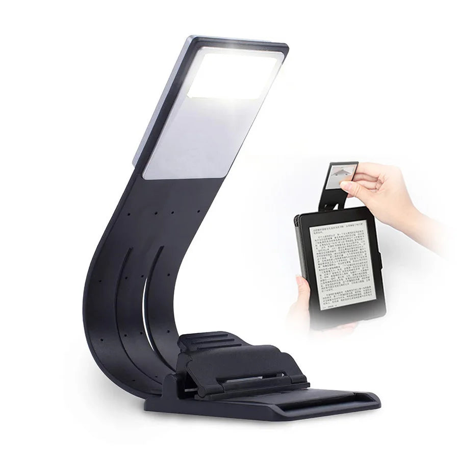 veilleuse lampe lecture nocturne rechargeable led bloque lumière bleue clip usb type noir moderne