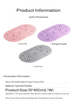 tapis massage acupression rose corail relief animal points pression moderne anti fatigue 70x40cm