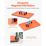 station soudure multifonctionnelle bras articulés éclairage led loupe pcb support hot air gun industrielle