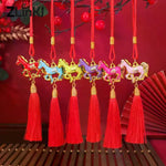 décoration murale pendentif artisanal chevaux franges rouge bleu vert violet rose doré festive