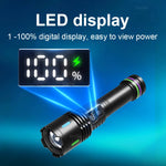 lampe torche noire laser rechargeable intense résistante autodéfense banque alimentation
