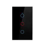 interrupteur tactile intelligent blanc moderne compatible wifi alexa google tuya led maison inteligente