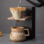 tasses porcelaine rustique marron beige gris texture grungy artisanal respectueux environnement
