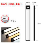 veilleuse led sans fil rechargeable détecteur mouvement sous meuble blanc moderne 10cm 20cm 30cm