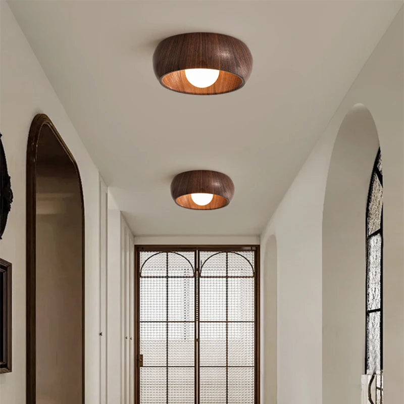 lampe moderne japonais bois naturel lumière led 2000 82000 lumens murale interrupteur bouton