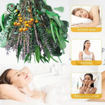 bouquet fleurs séchées naturel eucalyptus lavande vert jaune violet décoration intérieure bohème rustique