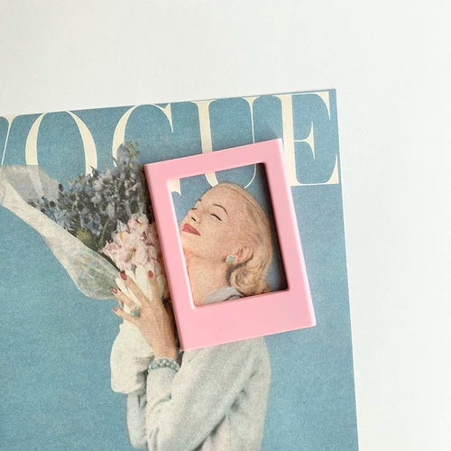 cadres photo magnétiques réfrigérateur instantanée couleurs transparentes modernes minimalistes adhésifs