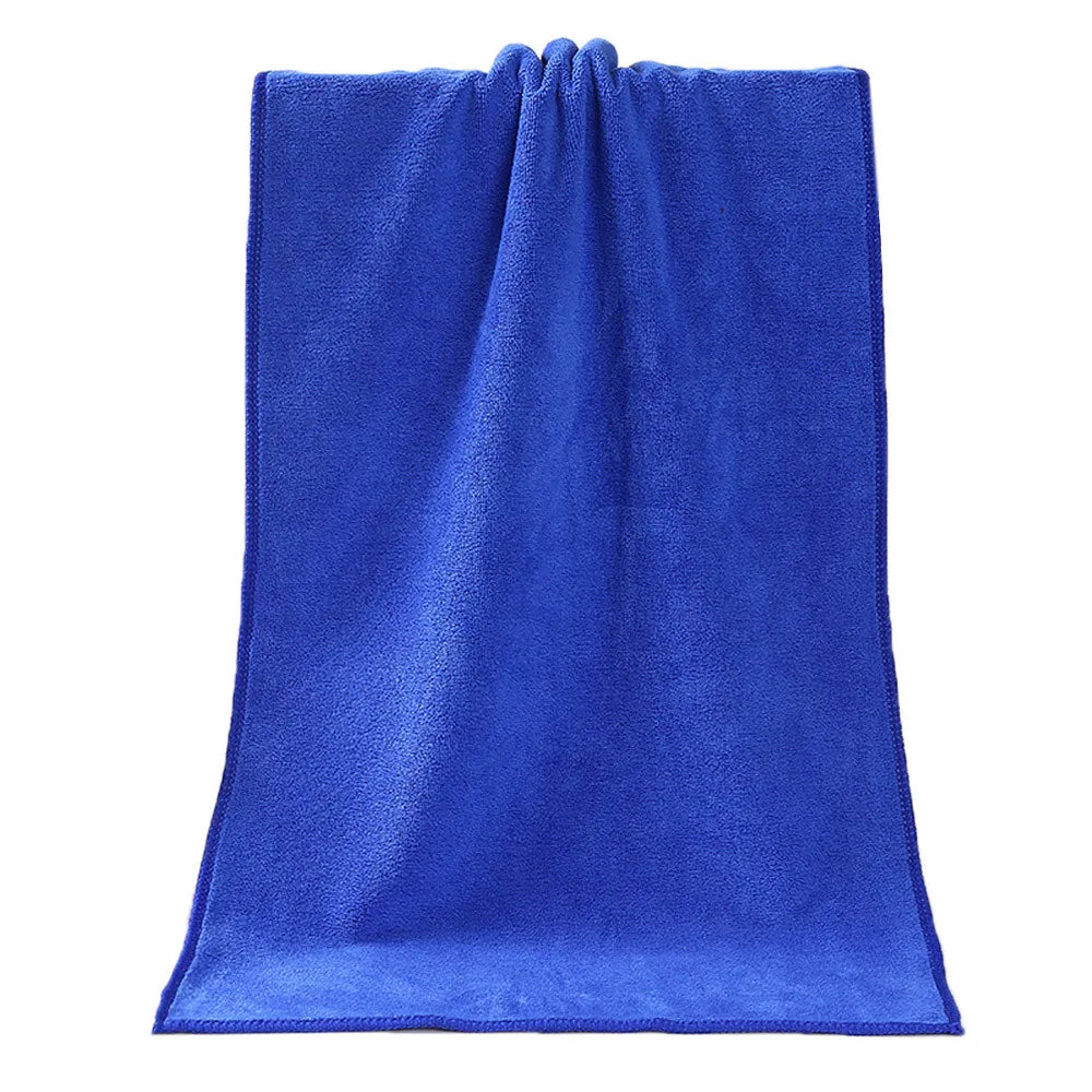serviette bain microfibre bleu marron violet ultra absorbante séchage rapide douce moderne