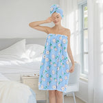 serviette bain rapide fleur bleu rose violet vert absorption rapide machine lavage simple confortable