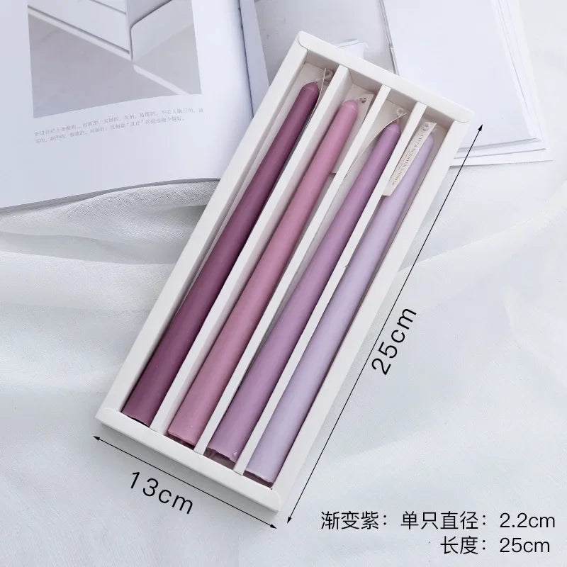support bougie transparent moderne raisonné injection molding gradient couleur décoration ambiance