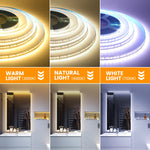 ruban led flexible autocollant 220v blanc bleu decoration interieur exterieur jardin maison moderne