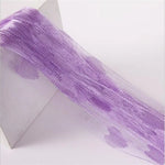 rideaux decoratifs coeurs translucides romantique barre couleurs rouge rose bleu violet blanc