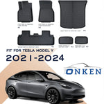 tapis sol voiture tesla noir texture micro perforée moderne