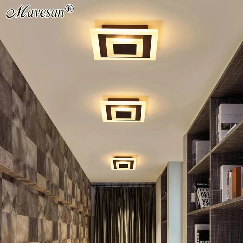 plafonnier led moderne blanc noir carré géométrique minimaliste éclairage quotidien 249 2000 lumens autonome