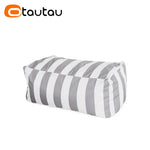 coussin d'assise jardin rayures beige blanc moderne piscine extérieur housse fauteuil plage grande