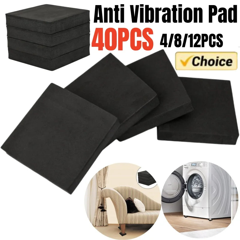 anti vibration pad noir pratique 100x100x20mm résistant antidérapant tapis protection meuble sol