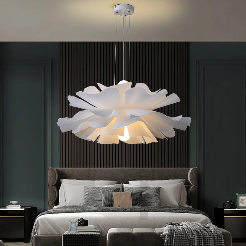 Lustre fleur rose chambre enfant